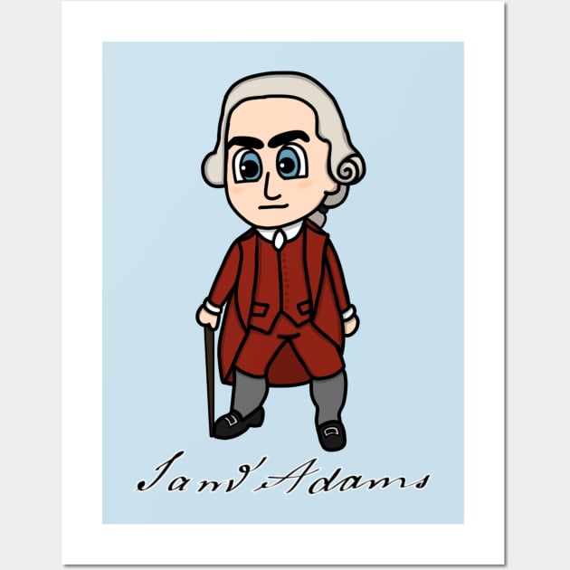 Chibi Sam Adams with Signature Wall Art by Aeriskate